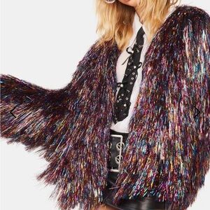 Azalea Wang Tinsel Fringe Jacket